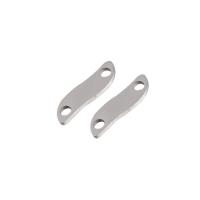 Stainless Steel Connector, 304 Stainless Steel, polished, DIY, original color, 7x24.50mm, Sold By PC