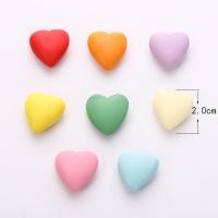 Wood Beads Schima Superba Heart stoving varnish DIY & 3D effect & no hole 20mm Sold By PC