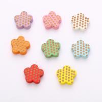 Wood Beads Schima Superba Flower stoving varnish DIY & no hole 25mm Sold By PC