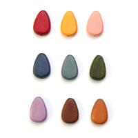 Wood Beads, Schima Superba, Teardrop, printing, DIY, more colors for choice, 12x18mm, Sold By PC