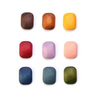 Wood Beads, Schima Superba, Rectangle, printing, DIY, more colors for choice, 12x16mm, Sold By PC