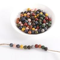 Perles en bois, Schima Superba, Rond, impression, DIY, plus de couleurs à choisir, 10mm, Vendu par PC
