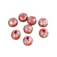 Wood Beads Round printing DIY 16mm Sold By PC