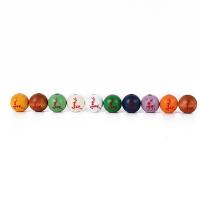 Perles en bois, Schima Superba, Rond, impression, DIY, plus de couleurs à choisir, 16mm, Vendu par PC