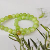 Natural Marble Beads, Dyed Marble, Round, DIY & different size for choice, green, Sold Per 14.96 Inch Strand