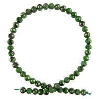 Ruby in Zoisite Beads, Round, DIY & different size for choice & faceted, Sold Per Approx 15.35 Inch Strand