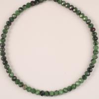 Ruby in Zoisite Beads Abacus DIY & faceted Sold Per Approx 14.96 Inch Strand