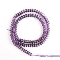 Natural Amethyst Beads, Round, DIY & different styles for choice & faceted, purple, 3x4mm,4x6mm, Sold Per Approx 14.96 Inch Strand