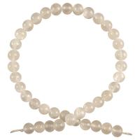 Gypsum Stone Beads Round DIY white Sold Per Approx 15.35 Inch Strand