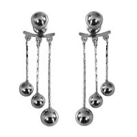 Tibetan Style Split Earring, silver color plated, fashion jewelry & for woman, nickel, lead & cadmium free, 38mm, Sold By Pair