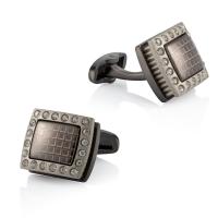 Cufflinks, Brass, Square, plated, for man & with rhinestone, more colors for choice, nickel, lead & cadmium free, 19.50x17mm, 5Pairs/Lot, Sold By Lot