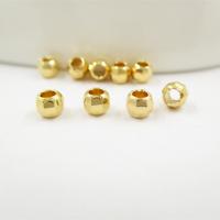 Brass Jewelry Beads plated DIY golden Sold By PC