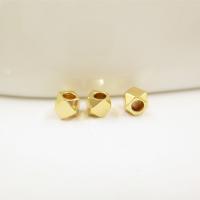 Grânulos de jóias de latão, cobre, banhado, DIY, dourado, 3x1.50mm, vendido por PC