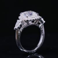 Anilo de dedo, metal, para mujer & con diamantes de imitación, color mixto, 17mm, Vendido por UD