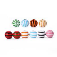 Wood Beads, Schima Superba, Round, printing, DIY & different designs for choice, more colors for choice, 16mm, Sold By PC
