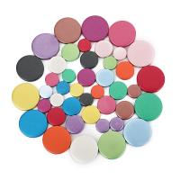 Wood Beads, Schima Superba, Flat Round, printing, DIY & different size for choice, more colors for choice, Sold By PC