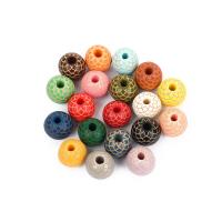 Wood Beads, Schima Superba, Round, Carved, DIY & different size for choice, more colors for choice, Sold By PC