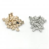 Zinklegierung Herz Perlen, plattiert, DIY, keine, frei von Nickel, Blei & Kadmium, 7x6x3mm, ca. 1000PCs/Tasche, verkauft von Tasche