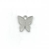 Zinc Alloy Pendants Butterfly plated Unisex nickel lead & cadmium free Approx Sold By Bag