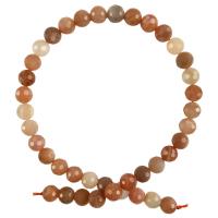 Sonnenstein Perle, rund, DIY & verschiedene Größen vorhanden & facettierte, gemischte Farben, verkauft per ca. 15.35 ZollInch Strang