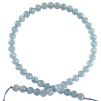 acquamarina perla, Cerchio, DIY & sfaccettati, blu, 8mm, Venduto per 15.35 pollice filo