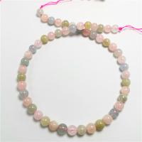 Morganite Beads Round DIY mixed colors Sold Per Approx 14.96 Inch Strand