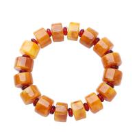cire d'abeille Bouddhiste bracelet de perles, unisexe, Vendu par 7.09 pouce brin