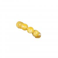 Beeswax Buddhist Beads Bracelet Round polished Unisex yellow Sold By Strand