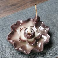 Backflow Incense Burner, Porcelain, handmade, for home and office & durable & multifunctional, 125x125x40mm, Sold By PC