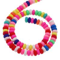 Polymer Clay Beads, Abacus, DIY, more colors for choice, 6mm, 110PCs/Strand, Sold Per 38 cm Strand