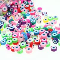 Polymer Clay Beads, Evil Eye, DIY, more colors for choice, 10mm, 1000PCs/Bag, Sold By Bag