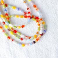 Handgewickelte Perlen, Lampwork, DIY, gemischte Farben, 40PCs/Strang, verkauft per 38 cm Strang