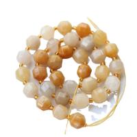 Jade Yellow Beads with Seedbead Lantern polished DIY yellow Sold Per 39 cm Strand
