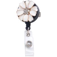 Zinc Alloy Badge Holder enamel & with rhinestone mixed colors 700mm Sold By PC