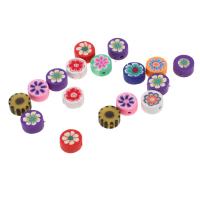 Polymer Clay Beads, Round, DIY, more colors for choice, 8x8x5mm, 1000PCs/Bag, Sold By Bag
