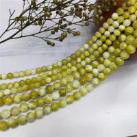 Jade Perskiej Koralik, Koło, obyty, DIY & różnej wielkości do wyboru, żółty, sprzedane przez Strand