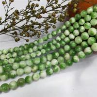 Jade Perskiej Koralik, Koło, obyty, DIY & różnej wielkości do wyboru, zielony, sprzedane przez Strand
