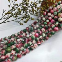 Persian Jade Beads Round polished DIY mixed colors Sold By Strand