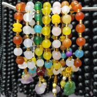 Gemstone Bracelets, Natural Stone, with Plastic Pearl, Round, different materials for choice & Unisex & anti-fatigue, more colors for choice, 8mm,10x14mm, Length:Approx 7.48 Inch, Sold By PC