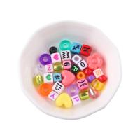 Mixed Acrylic Beads, DIY & different styles for choice & enamel, mixed colors, Sold By Bag