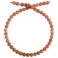 Sunstone Beads Round DIY Sold Per Approx 15.35 Inch Strand