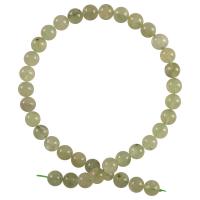 Natural Prehnite Beads Round DIY green Sold Per Approx 15.35 Inch Strand