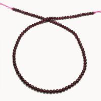 Natürlicher Granat Perlen, rund, poliert, DIY & verschiedene Größen vorhanden, rot, verkauft per ca. 14.96 ZollInch Strang
