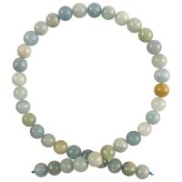 Aquamarin Perle, rund, DIY & verschiedene Größen vorhanden, gemischte Farben, verkauft per ca. 15.35 ZollInch Strang