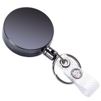 Zinc Alloy Easy Pulling Buckle Round retractable black nickel lead & cadmium free 91-600mm 40mm Sold By PC