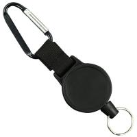 Plastic Easy Pulling Buckle, Round, retractable, black, 600x43x14mm, Sold By PC