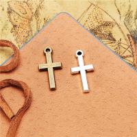 Tibetan Style Cross Pendants, plated, DIY, more colors for choice, nickel, lead & cadmium free, 9x19mm, Sold By PC