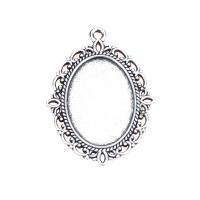 Zinc Alloy Pendant Cabochon Setting plated DIY nickel lead & cadmium free Sold By PC