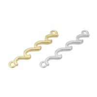 Brass Jewelry Connector plated Approx 2mm Sold By PC