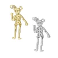 Cubic Zirconia Micro Pave Brass Connector Skeleton plated micro pave cubic zirconia Approx 1mm Sold By PC
